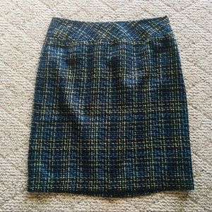 5/$15 Norton McNaughton Blue & Green Skirt 10